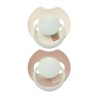 Smoczek silikonowy dynamiczny LOVI Prime 18m+ 2 szt Ivory Glow/Blush Glow