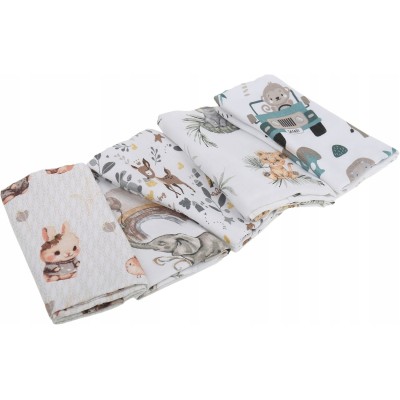 Pieluchy tetrowe 60x80 5-pak dżungla snów – 100% Bawełna | Babymam