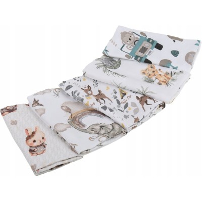 Pieluchy tetrowe 60x80 5-pak dżungla snów – 100% Bawełna | Babymam