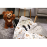 Kocyk minky do fotelika, nosidełka z kapturkiem Jelonek Babymam