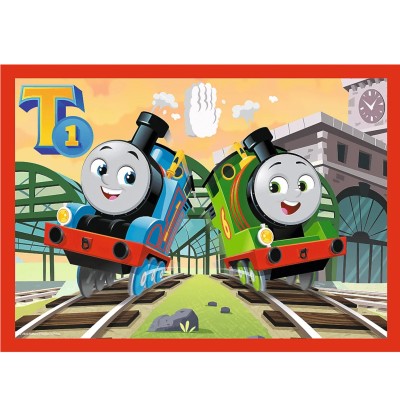 Puzzle 4w1 Tomek i Przyjaciele Odjazdowy Tomek Trefl 34619 Puzzle 4w1 Tomek i Przyjaciele Odjazdowy Tomek Trefl 34619