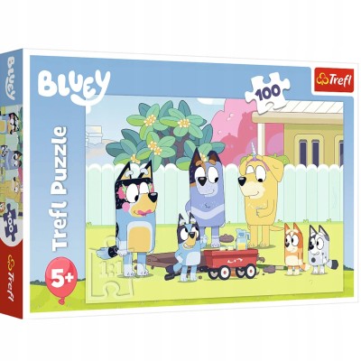Puzzle Bluey Trefl 100 el. dla dzieci 5+ – bajkowa zabawa i rozwój umysłowy 16471