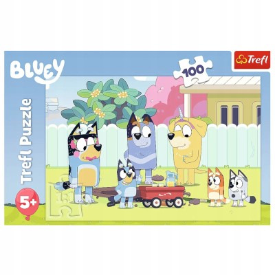 Puzzle Bluey Trefl 100 el. dla dzieci 5+ – bajkowa zabawa i rozwój umysłowy 16471