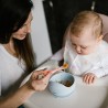 Silikonowa miseczka z przyssawką niebieska Babyono