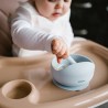 Silikonowa miseczka z przyssawką niebieska Babyono