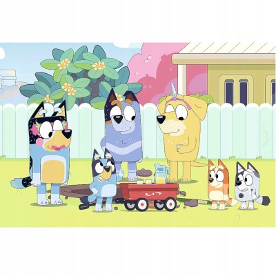Puzzle Bluey Trefl 100 el. dla dzieci 5+ – bajkowa zabawa i rozwój umysłowy 16471