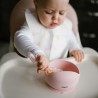 Silikonowa miseczka z przyssawką różowa Babyono
