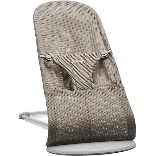 Leżaczek BabyBjörn Bliss Mesh Szary Beż – ergonomiczny, bezpieczny i wygodny dla dziecka