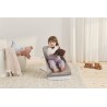 Leżaczek BabyBjörn Bliss Woven Petal Quilt Piaskowoszary – ergonomiczny, certyfikowany, przenośny i wygodny dla dziecka