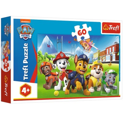 Puzzle Trefl Psi Patrol 60 elementów | Układanka edukacyjna dla dzieci 17376 4+ Puzzle Trefl Psi Patrol 60 elementów | Układanka edukacyjna dla dzieci 17376 4+