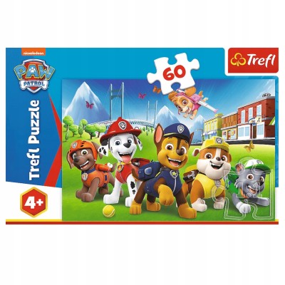 Puzzle Trefl Psi Patrol 60 elementów | Układanka edukacyjna dla dzieci 17376 4+ Puzzle Trefl Psi Patrol 60 elementów | Układanka edukacyjna dla dzieci 17376 4+
