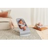 Leżaczek BabyBjörn Bliss Woven Petal Quilt Jasnoszary – ergonomiczny, certyfikowany, przenośny i wygodny dla dziecka