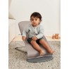 Leżaczek BabyBjörn Bliss Woven Piaskowoszary z ramą ciemnoszarą – ergonomiczny, przenośny, wygodny i certyfikowany