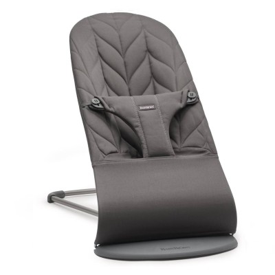 Leżaczek BabyBjörn Bliss Woven Petal Quilt Antracyt – ergonomiczny leżaczek i fotelik 2w1, wygoda i bezpieczeństwo