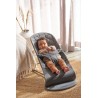 Leżaczek BabyBjörn Bliss Woven Petal Quilt Antracyt – ergonomiczny leżaczek i fotelik 2w1, wygoda i bezpieczeństwo