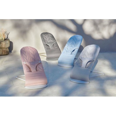 Leżaczek BabyBjörn Bliss Woven Petal Quilt Antracyt – ergonomiczny leżaczek i fotelik 2w1, wygoda i bezpieczeństwo