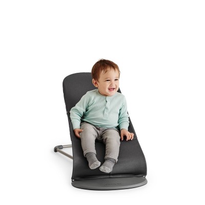 Leżaczek BabyBjörn Bliss Woven Antracytowy – ergonomiczny leżaczek i fotelik 2w1, komfort i bezpieczeństwo dziecka