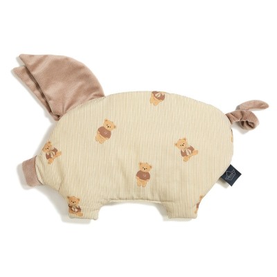 Poduszka Sleepy Pig Velvet BABY BEAR – płaska poduszka dla niemowląt, do wózka, snu i drzemek