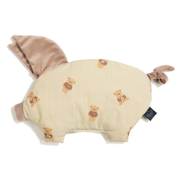 Poduszka Sleepy Pig Velvet BABY BEAR – płaska poduszka dla niemowląt, do wózka, snu i drzemek
