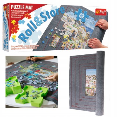 Mata Trefl 60986 do Układania Puzzli 500–3000 Elementów z Tubą – Przechowywanie i Organizacja