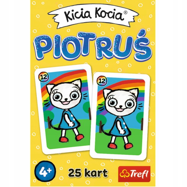 Gra karciana Piotruś Kicia Kocia dla dzieci 4+ | Nauka spostrzegawczości i parowania kart Trefl 08463