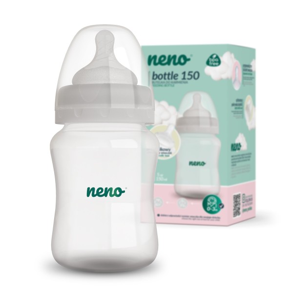 Butelka do karmienia Neno Bottle 150 ml – antykolkowa, bezpieczna i kompatybilna z laktatorami