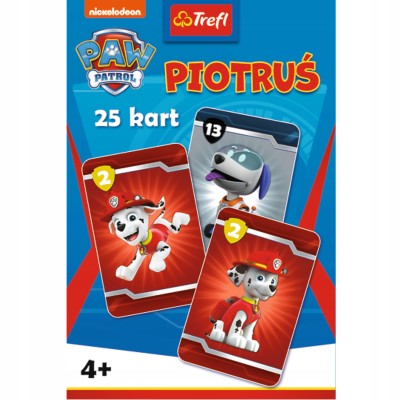 gra karciana piotruś psi patrol – 25 kart trefl dla dzieci 08513 gra karciana piotruś psi patrol – 25 kart trefl dla dzieci 08513
