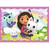 Puzzle 4w1 Koci domek Gabi – zestaw 207 elementów, bajkowe ilustracje | Trefl 34620