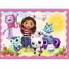 Puzzle 4w1 Koci domek Gabi – zestaw 207 elementów, bajkowe ilustracje | Trefl 34620