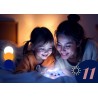 Silikonowa lampka nocna Neno Cosmo – urocza chmurka z 3 poziomami jasności i 11 trybami świecenia, bezpieczna dla dzieci