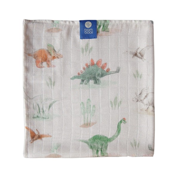 Pieluszka bambusowa dinozaury Bambooline | delikatna, antybakteryjna 65x65 cm