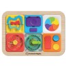 Tablica PlayTab Fat Brain Toys – modułowa tablica sensoryczna z magnesami do rozwoju motoryki i zabawy w podróży