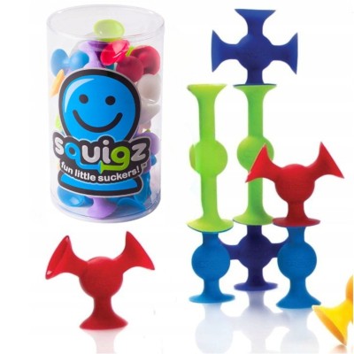 Squigz Fat Brain Toys – silikonowe klocki przyssawki dla dzieci