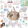 Gotowy zestaw wyprawkowy 30 produktów z torbą do wózka dla mamy Babyono, wyprawka do szpitala i domu