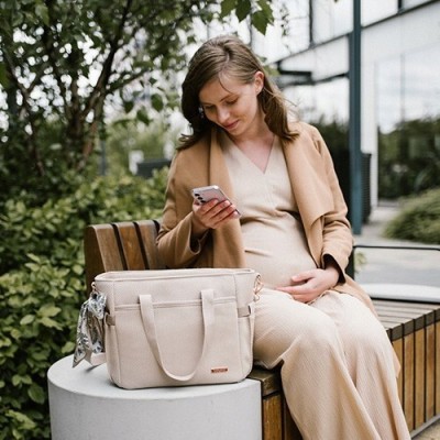 Zestaw wyprawkowy 30 elementów z torbą do wózka – komplet dla mamy i dziecka
