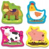 Puzzle edukacyjne dla dzieci Baby zwierzęta na wsi Trefl 36070