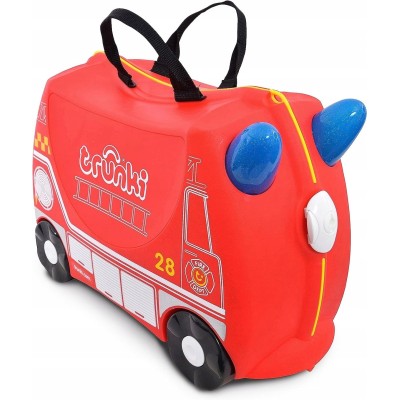 Walizka dziecięca Trunki Frank – funkcjonalny wóz strażacki na podróże i zabawę