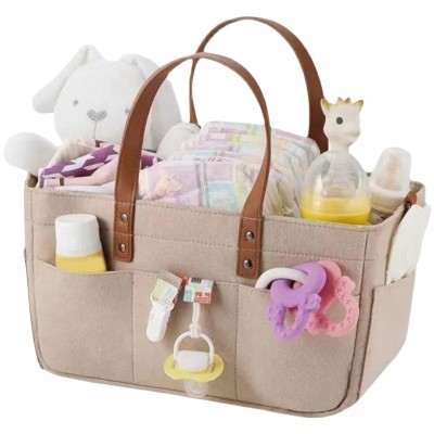 Organizer filcowy XXL beżowy – torba dla mamy i dziecka | Pojemny i elegancki organizer na pieluszki Organizer filcowy XXL beżowy – torba dla mamy i dziecka | Pojemny i elegancki organizer na pieluszki