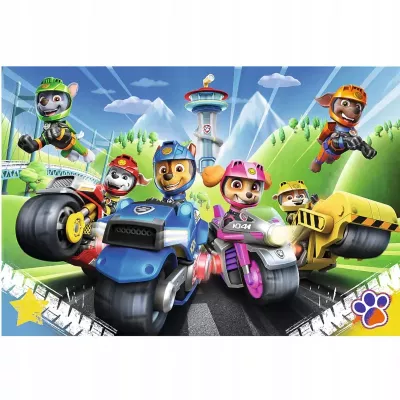 Puzzle Psi Patrol 100 elementów - Ekipa Na Motorach! Przenieś się do świata przygód z ulubionymi bohaterami. Puzzle Psi Patrol 100 elementów - Ekipa Na Motorach! Przenieś się do świata przygód z ulubionymi bohaterami.