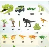 Tor samochodowy Dino Park 230 el – ruchomy tor z dinozaurami tunele i auto terenowe dla dzieci