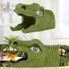 Tor samochodowy Dino Park 230 el – ruchomy tor z dinozaurami tunele i auto terenowe dla dzieci
