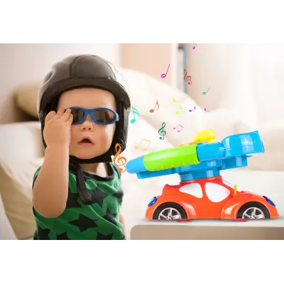 Interaktywna kierownica edukacyjna dla dzieci z projektorem, światłem i dźwiękami – zabawa w prowadzenie auta i nauka