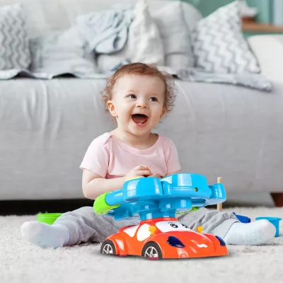 Interaktywna kierownica edukacyjna dla dzieci z projektorem, światłem i dźwiękami – zabawa w prowadzenie auta i nauka