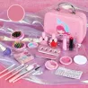 Kuferek kosmetyków Mała Syrenka – zestaw do makijażu i paznokci dla dzieci  Bezpieczny makijaż