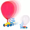 Wyrzutnia balonowa samochód żabka + pompka zestaw aerodynamiczny 12 balonów