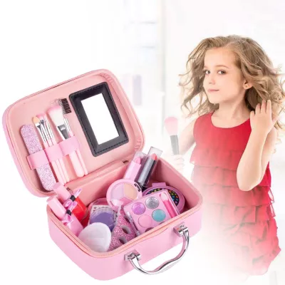 Kuferek kosmetyków Mała Syrenka – zestaw makijażowy dla dzieci | Bezpieczna zabawa, kreatywność i prezent dla dziewczynki