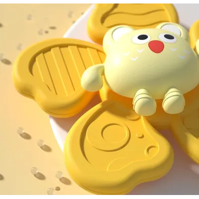 Zestaw Grzechotek z Przyssawką – Spinnery Sensoryczne i Gryzaczki dla Niemowląt | Montessori Zabawa i Rozwój Zmysłów