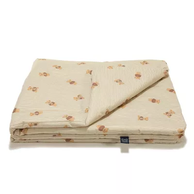 Kołdra dziecięca bawełniana 80x100 cm | Antyalergiczna, gotowa do użycia – Baby Bear