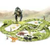 Tor Samochodowy Dino Park 240 el. – Elastyczny Tor 360 cm z Dinozaurami