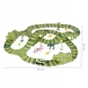 Tor Samochodowy Dino Park 240 el. – Elastyczny Tor 360 cm z Dinozaurami
